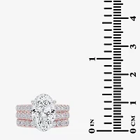 G-H / Vs2-Si1) Womens 7 Ct.T.W. Lab Grown White Diamond 14K Gold Side Stone Bridal Set