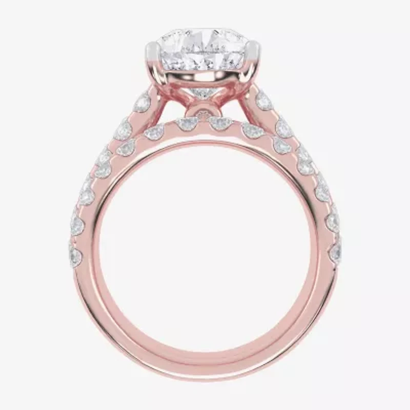 (G-H / Vs2-Si1) Womens 7 Ct.T.W. Lab Grown White Diamond 14K Gold Side Stone Bridal Set