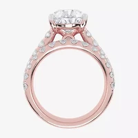 (G-H / Vs2-Si1) Womens 7 Ct.T.W. Lab Grown White Diamond 14K Gold Side Stone Bridal Set