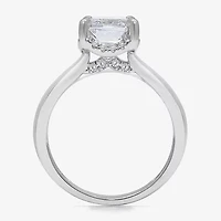 (I / I1) Womens 3 1/7 Ct. T.W. Lab Grown White Diamond 14K Gold Halo Engagement Ring