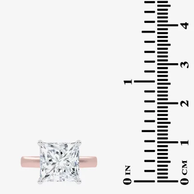 5 1/2 CT. T.W. Lab-Grown (G-H / Vs2-Si1) Diamond Princess-cut Solitaire Engagement Ring 14K Gold