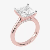 G-H / Vs2-Si1) Womens / Ct. T.W. Lab Grown White Diamond 14K Rose Gold Solitaire Engagement Ring