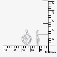 Diamonart Womens Cubic Zirconia Sterling Silver Heart 2-pc. Jewelry Set