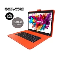 10.1 Octa Core 128Gb Tab Red Keyboard App