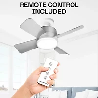 Bell + Howell Socket With Cool Lighting And Remote Control 1000 Lumens Ceiling Fan