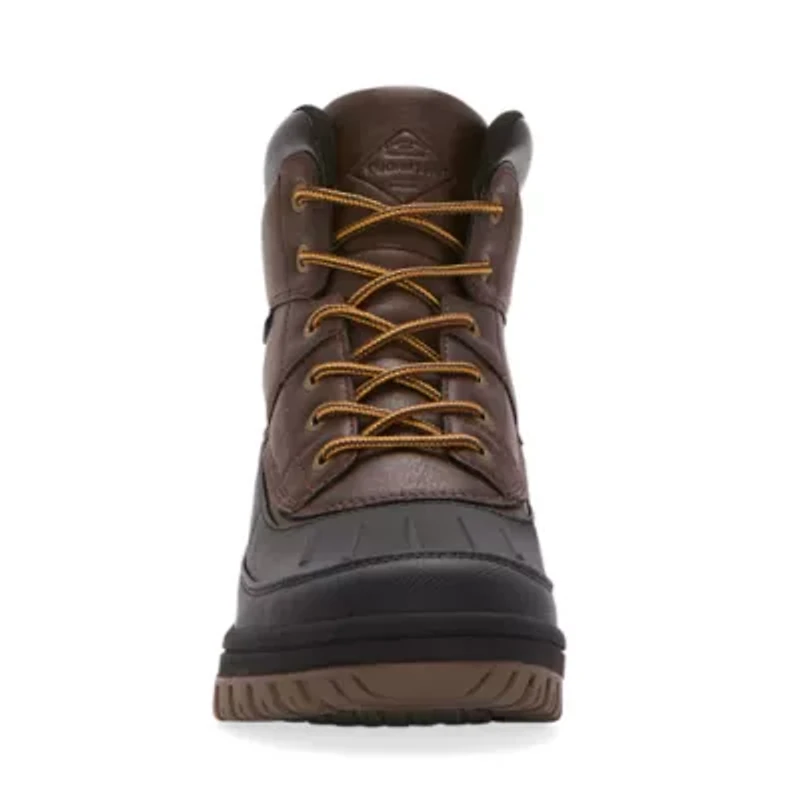 St. John's Bay Mens Hatley Flat Heel Lace Up Boots