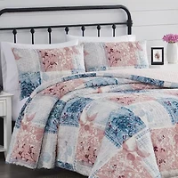 Cannon Textured Lotte Midweight Comforter Set
