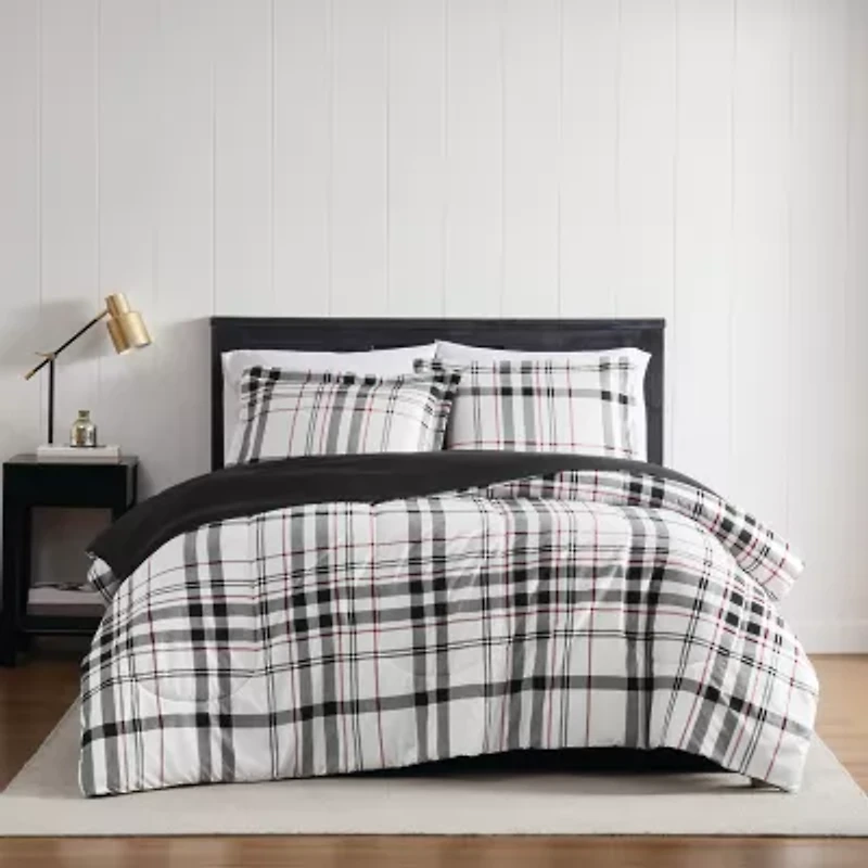 London Fog Charlotte Plaid Midweight Comforter Set