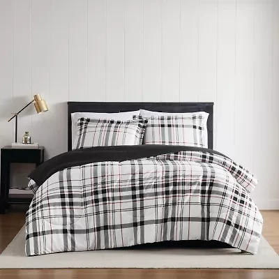 London Fog Charlotte Plaid Midweight Comforter Set