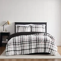 London Fog Charlotte Plaid Midweight Comforter Set