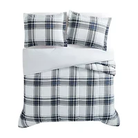 London Fog Nottingham Plaid Midweight Comforter Set