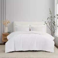 Brooklyn Loom Flax Linen 3-pc. Midweight Comforter Set