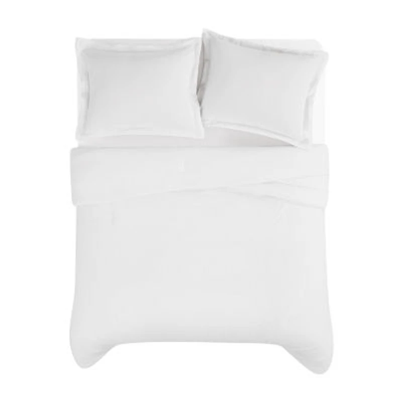 Brooklyn Loom Flax Linen 3-pc. Midweight Comforter Set