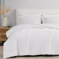 Brooklyn Loom Flax Linen 3-pc. Midweight Comforter Set