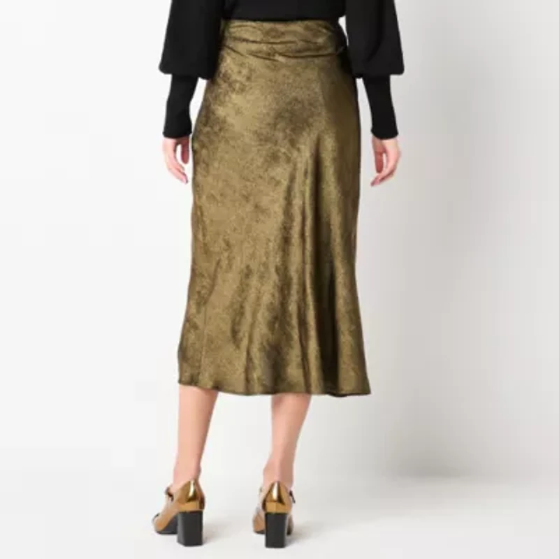 Worthington Womens Twist Front Skirt