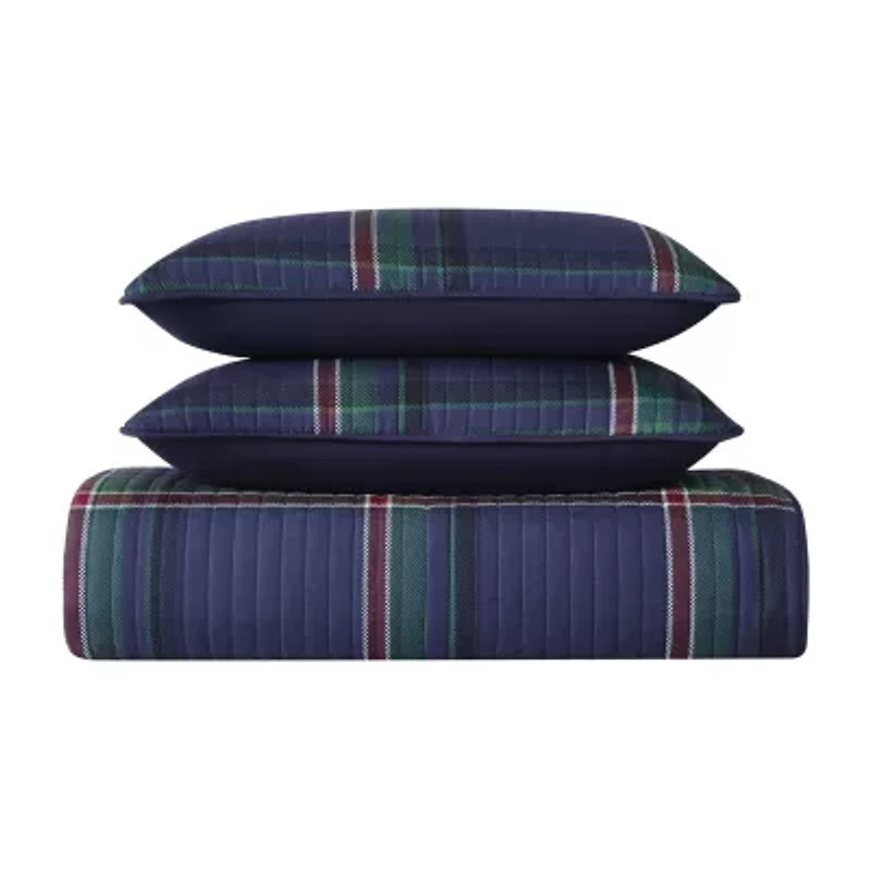 Truly Soft Bronson Plaid Quilt Set