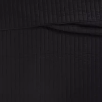 Brooklyn Loom Solid Cotton Percale Quilt Set