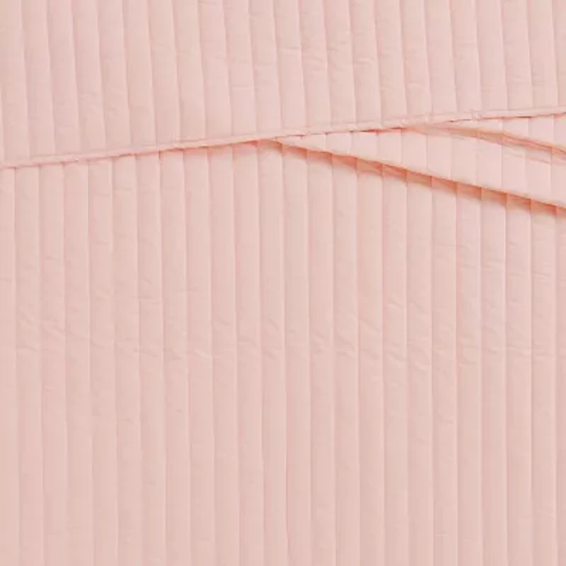 Brooklyn Loom Solid Cotton Percale Quilt Set