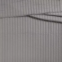 Brooklyn Loom Solid Cotton Percale Quilt Set