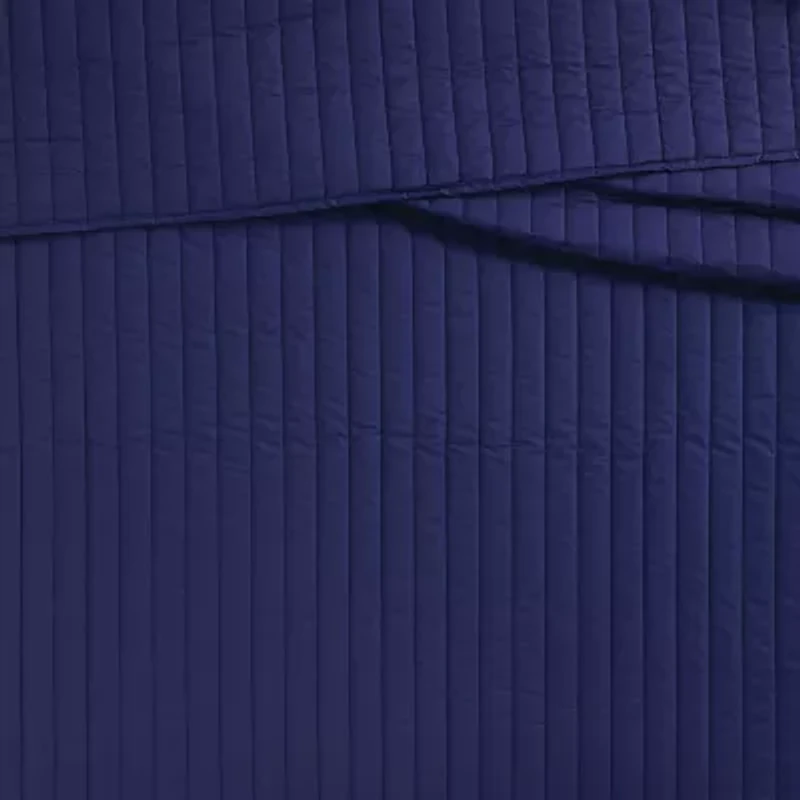 Brooklyn Loom Solid Cotton Percale Quilt Set