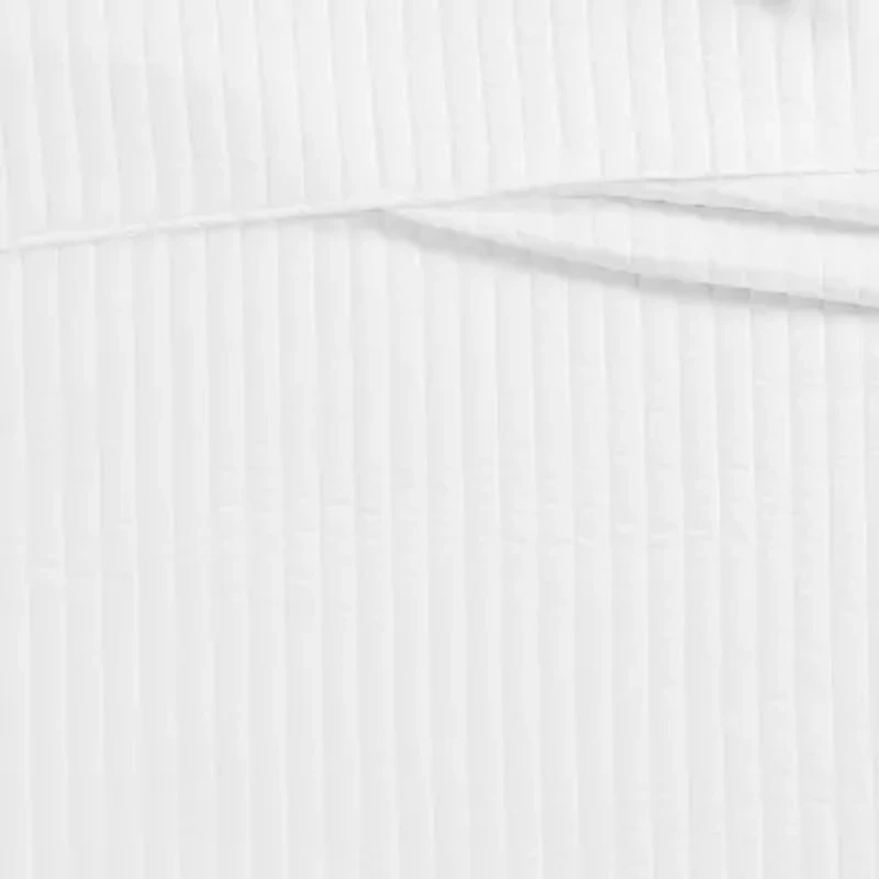 Brooklyn Loom Solid Cotton Percale Quilt Set