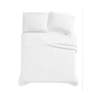 Brooklyn Loom Solid Cotton Percale Quilt Set