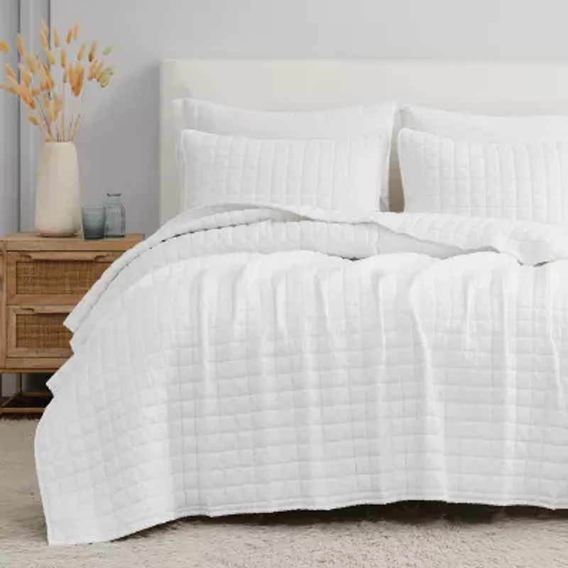 Brooklyn Loom Flax Linen 3-pc. Quilt Set