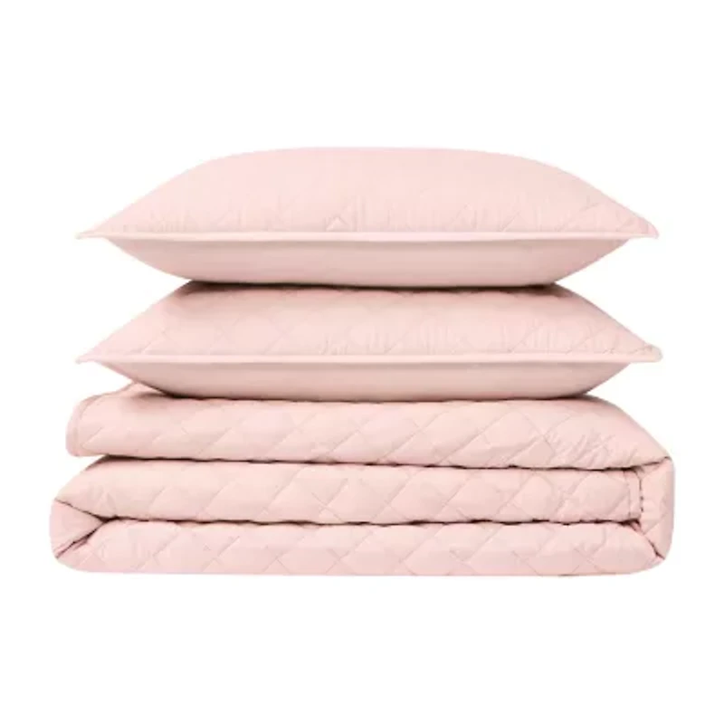 Cannon Solid Percale Quilt Set