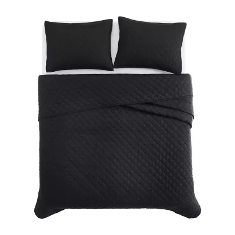 Cannon Solid Percale Quilt Set
