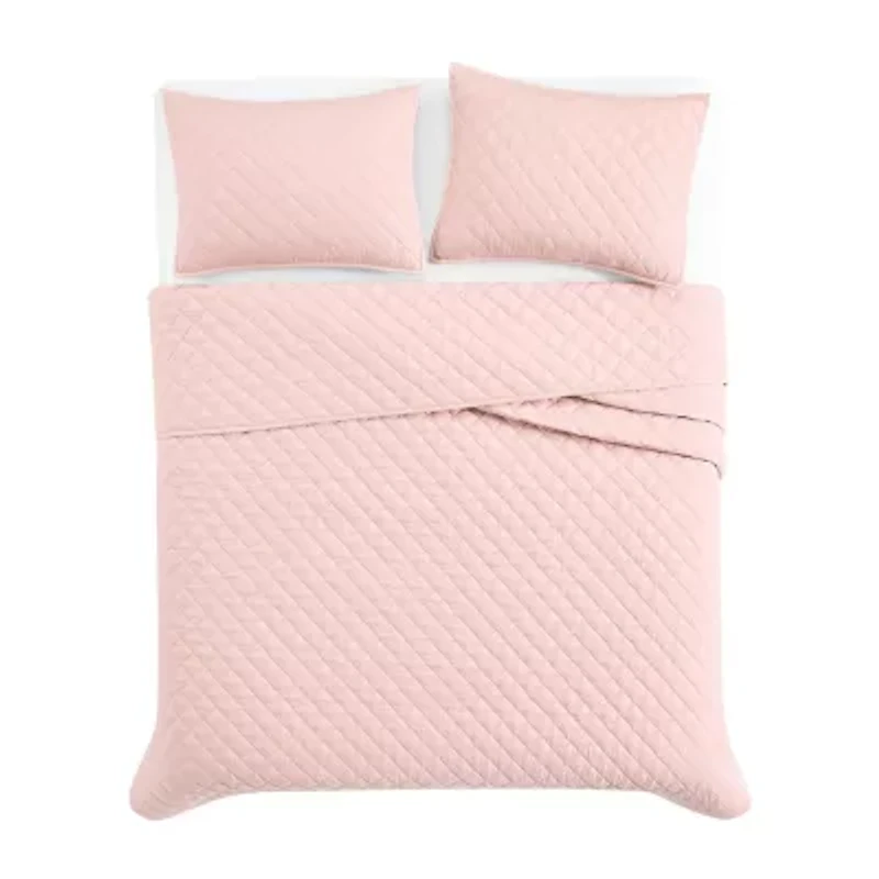 Cannon Solid Percale Quilt Set