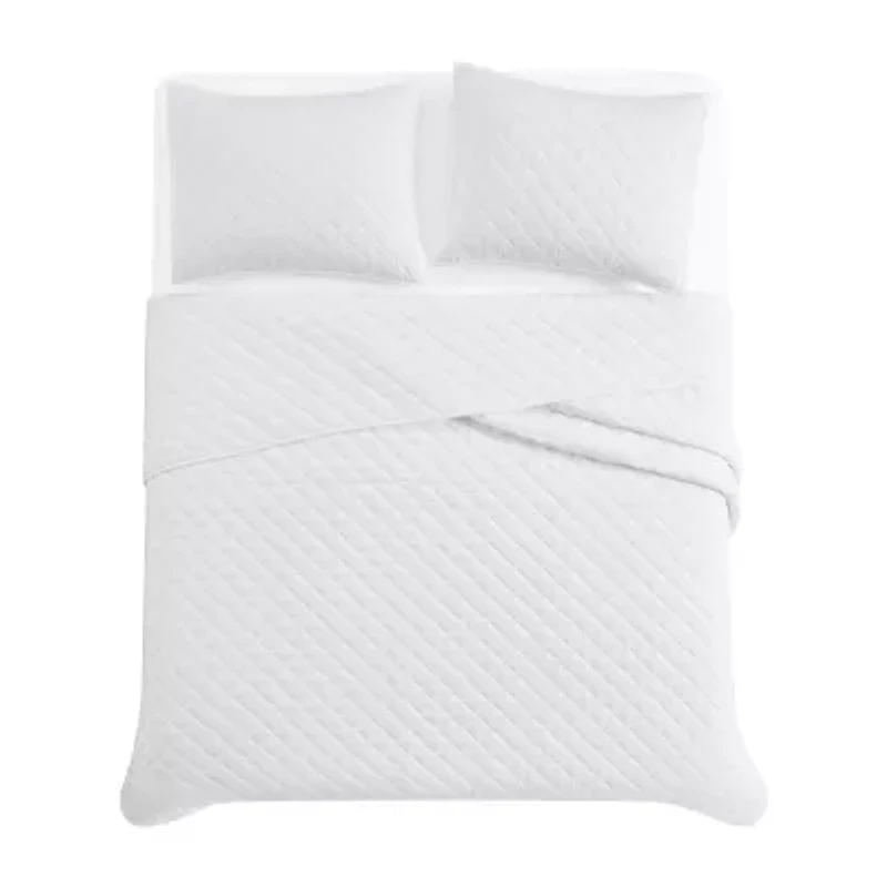 Cannon Solid Percale Quilt Set