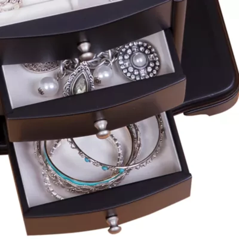 Mele and Co Kennedy Java-Finsh Jewelry Box