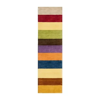 Safavieh Himalaya Collection Jessalyn Striped Runner Rug