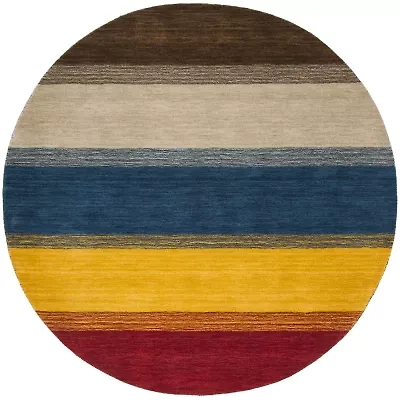 Safavieh Himalaya Collection Ilarion Striped Round Area Rug