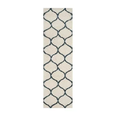 Safavieh Hudson Shag Collection Maria Geometric Runner Rug