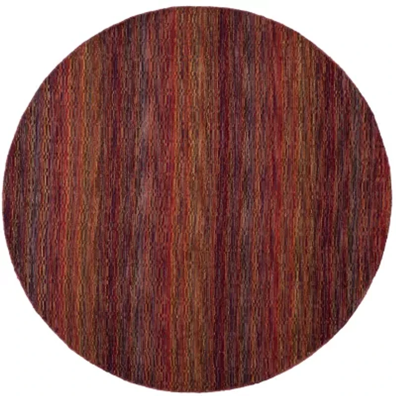 Safavieh Himalaya Collection Lysette Striped Round Area Rug