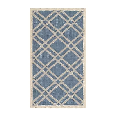 Safavieh Courtyard Collection Hannah Geometric Indoor/Outdoor Area Rug