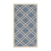 Safavieh Courtyard Collection Hannah Geometric Indoor/Outdoor Area Rug