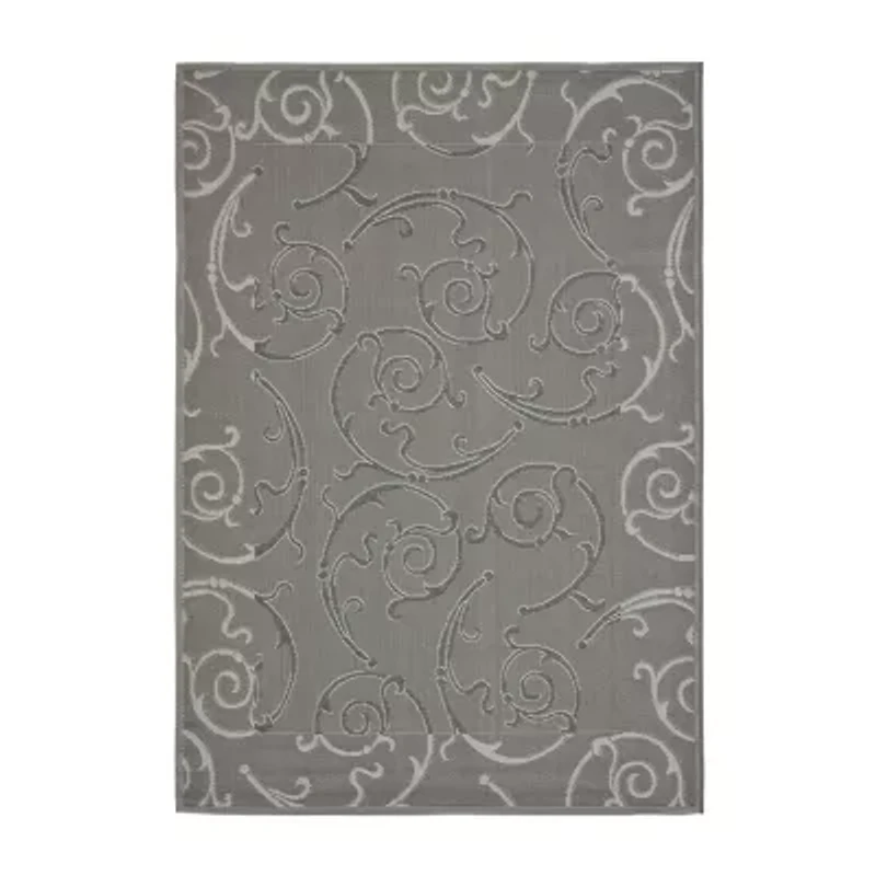 Safavieh Courtyard Collection Hoyt Floral Indoor/Outdoor Area Rug