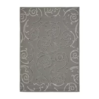 Safavieh Courtyard Collection Hoyt Floral Indoor/Outdoor Area Rug
