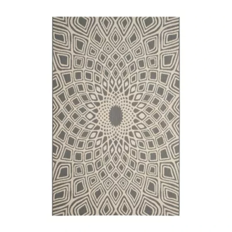 Safavieh Courtyard Collection Jacinth Geometric Indoor/Outdoor Area Rug