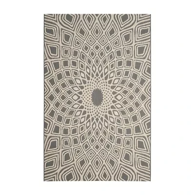 Safavieh Courtyard Collection Jacinth Geometric Indoor/Outdoor Area Rug