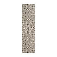 Safavieh Courtyard Collection Jacinth Geometric Indoor/Outdoor Runner Rug