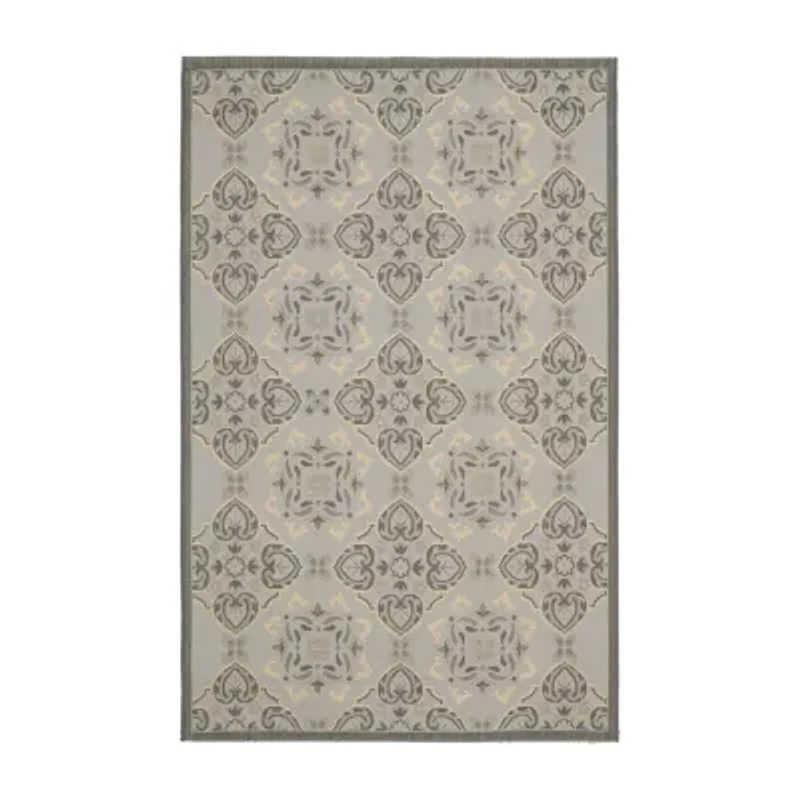 Safavieh Courtyard Collection Jesper Floral Indoor/Outdoor Area Rug