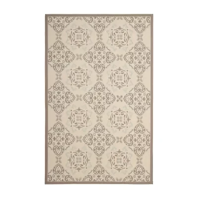 Safavieh Courtyard Collection Jesper Floral Indoor/Outdoor Area Rug