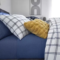 Home Expressions Cotton 3-Pc Print Geometric Duvet Cover Set