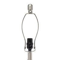All the Rages Lalia Home Paseo With White Fabric Shade Glass Table Lamp