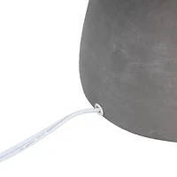 All the Rages Simple Designs Round Black Concrete Table Lamp