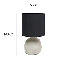 All the Rages Simple Designs Geometric Concrete Table Lamp
