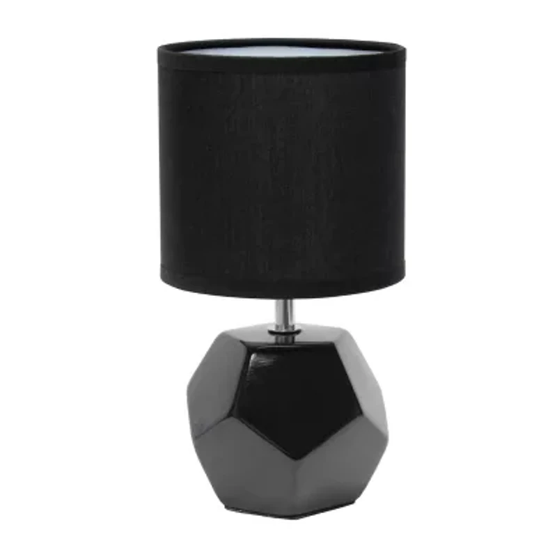 Simple Designs Round Prism Mini Table Lamp